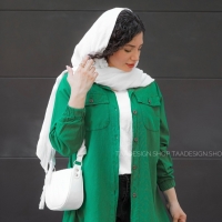 مانتو جانا رنگ سبز سلطنتی