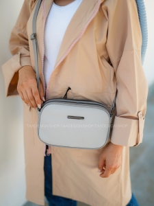 کیف دوشی دخترانه  مدل مدیا رنگ طوسی