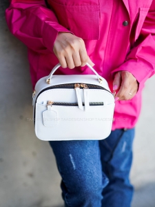 کیف دوشی با قیمت مناسب  مدل آوینا رنگ سفید برند تادیزاین