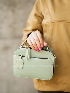 کیف دوشی آوینا رنگ سبز پاستیلی برند تادیزاین