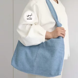 کیف بزرگ دانشجویی مدل رومال جین