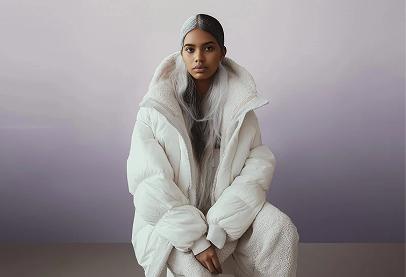 کاپشن با رنگ سفید ابری یا کلود دنسر