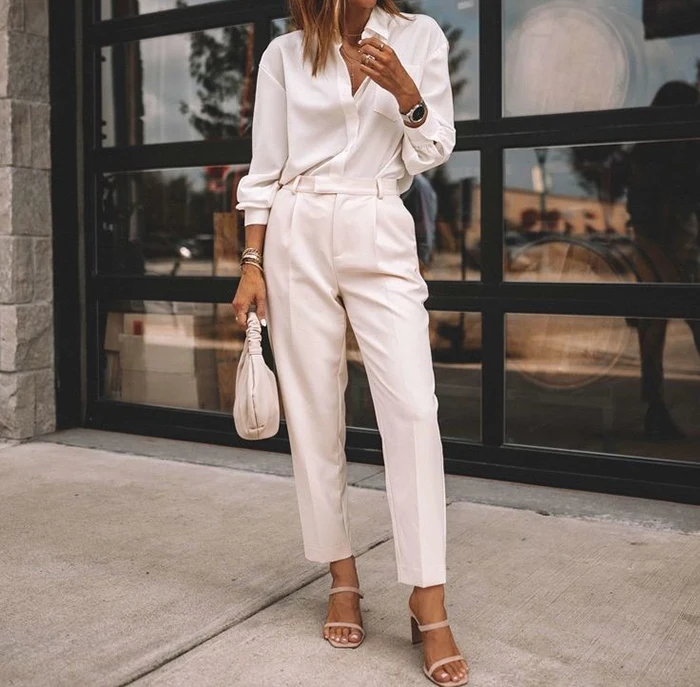 شلوار سفید ابری