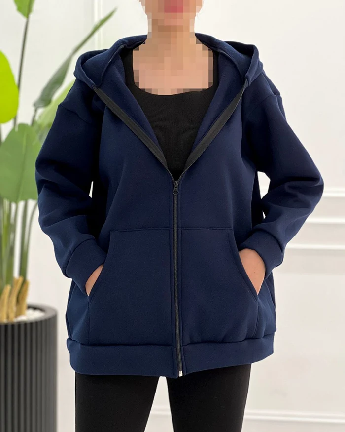 استایل بارانی زنانه با هودی