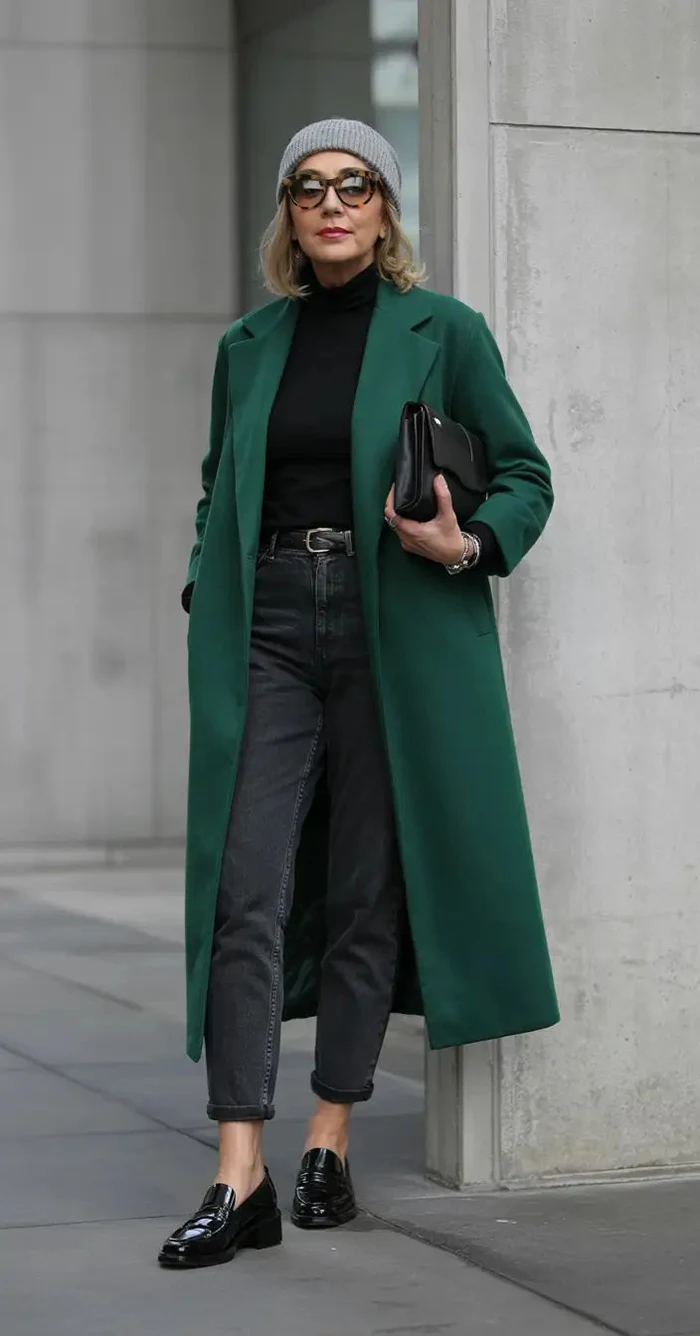 رنگ سبز تیره برای فصل پاییز