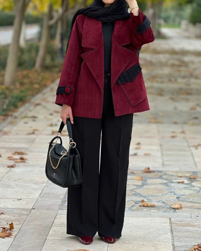 رنگ زرشکی برای پاییز