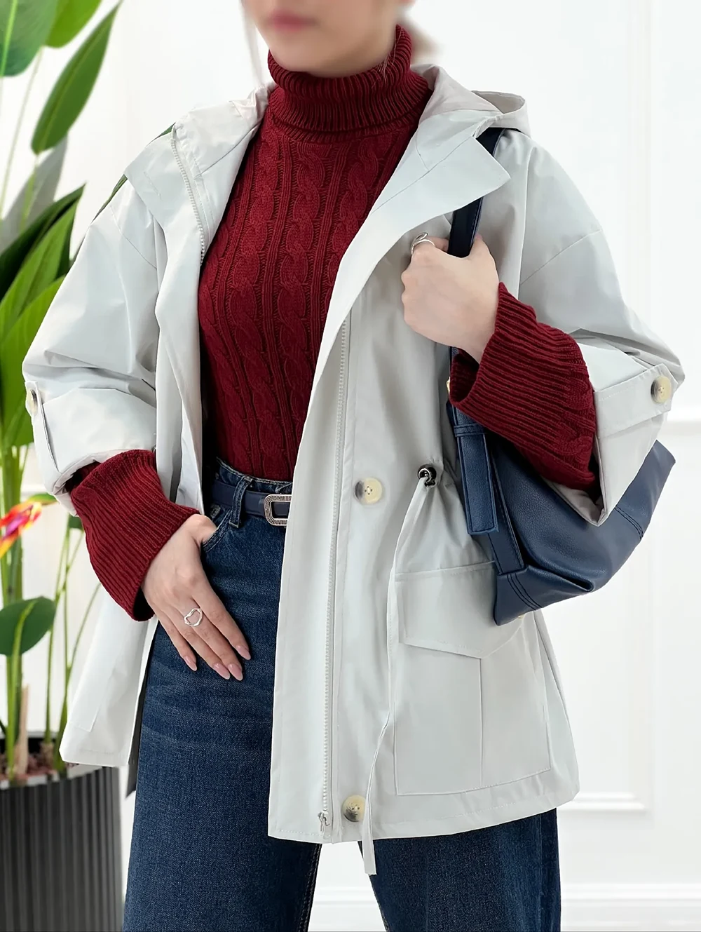 استایل برای روزهای بارانی - بارانی کلاه دار