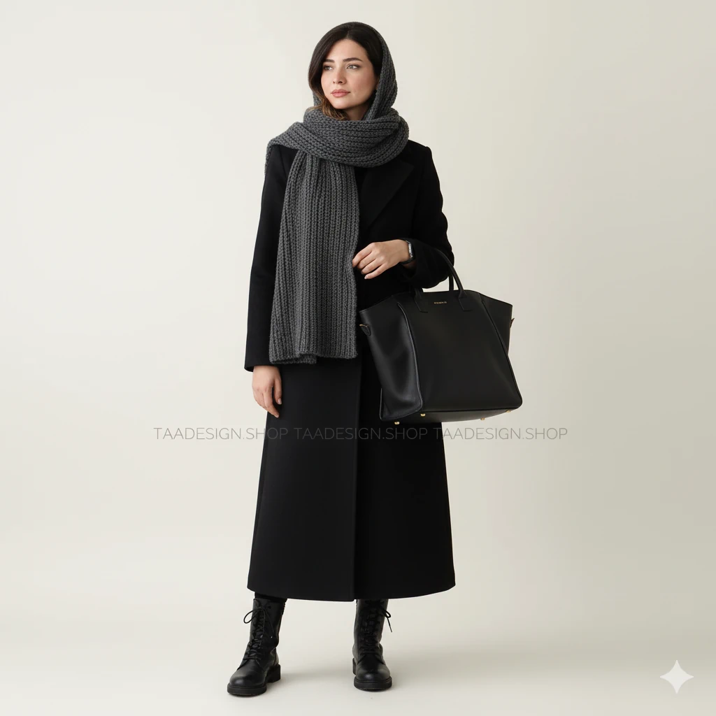 استایل شیک زنانه و دخترانه با پالتو