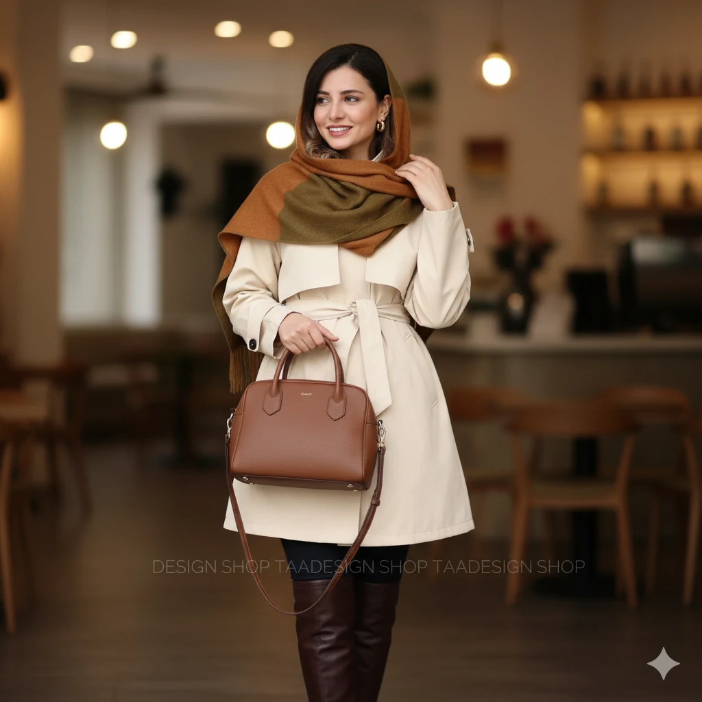 استایل زنانه با پالتو