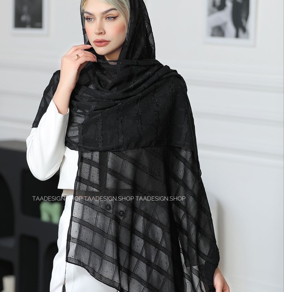 شال مجلسی وارداتی مدل اطلسی