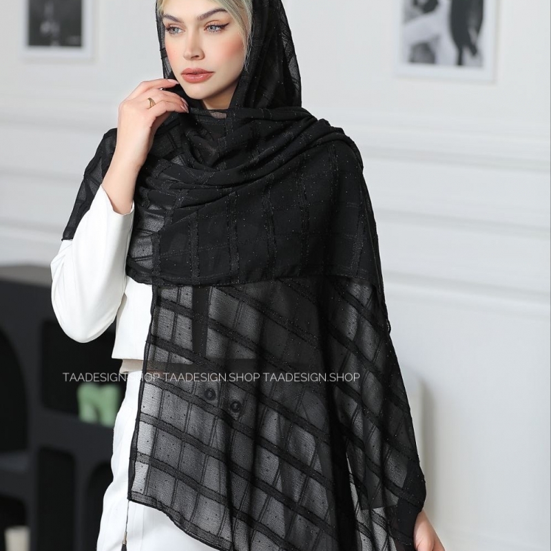 شال مجلسی وارداتی مدل اطلسی