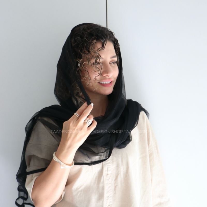 شال مجلسی توری مدل گیشا