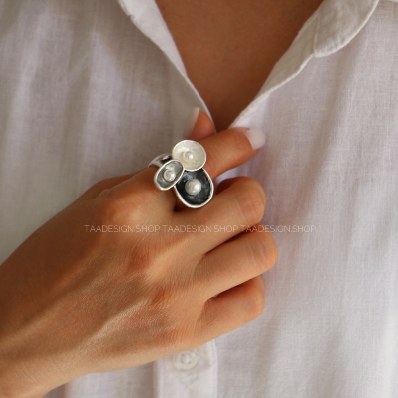 انگشتر زنانه میناکاری مدلRi4006