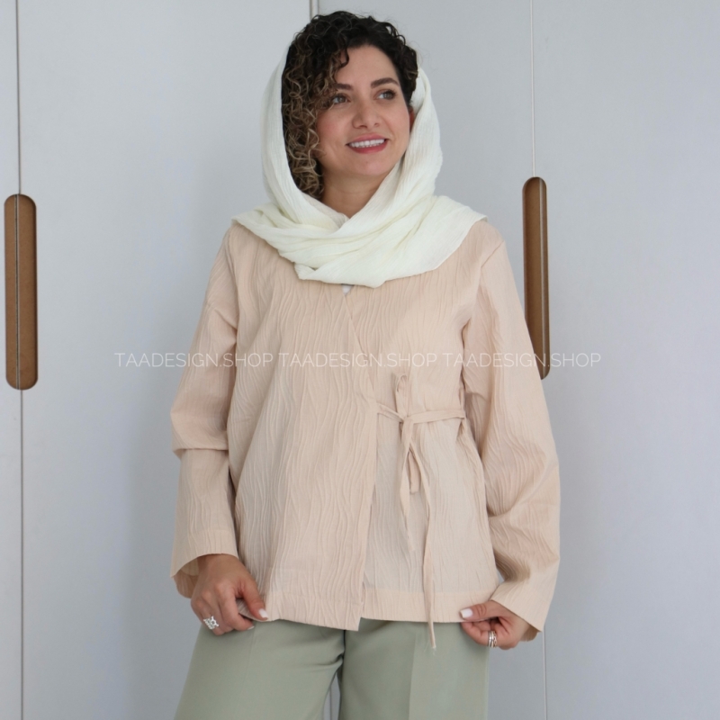 شومیز زنانه پاپیونی مدل کاتیا