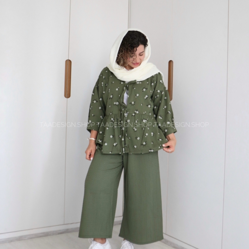 ست شومیز و شلوار مدل آنیکا