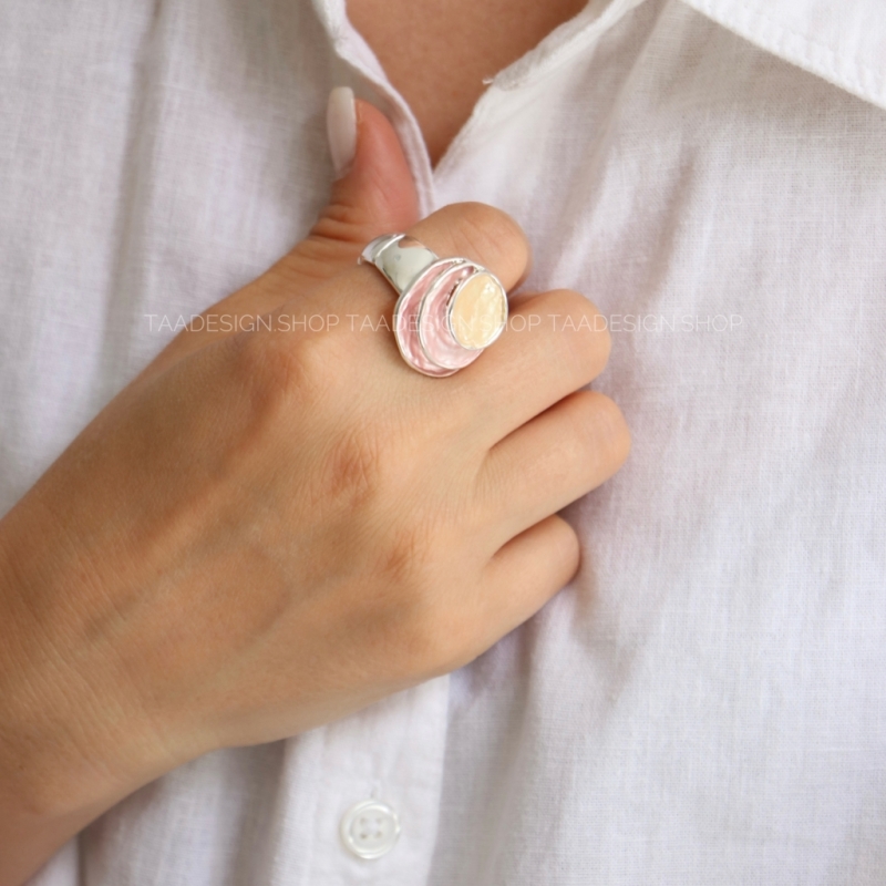 انگشتر زنانه میناکاری مدلRi4014