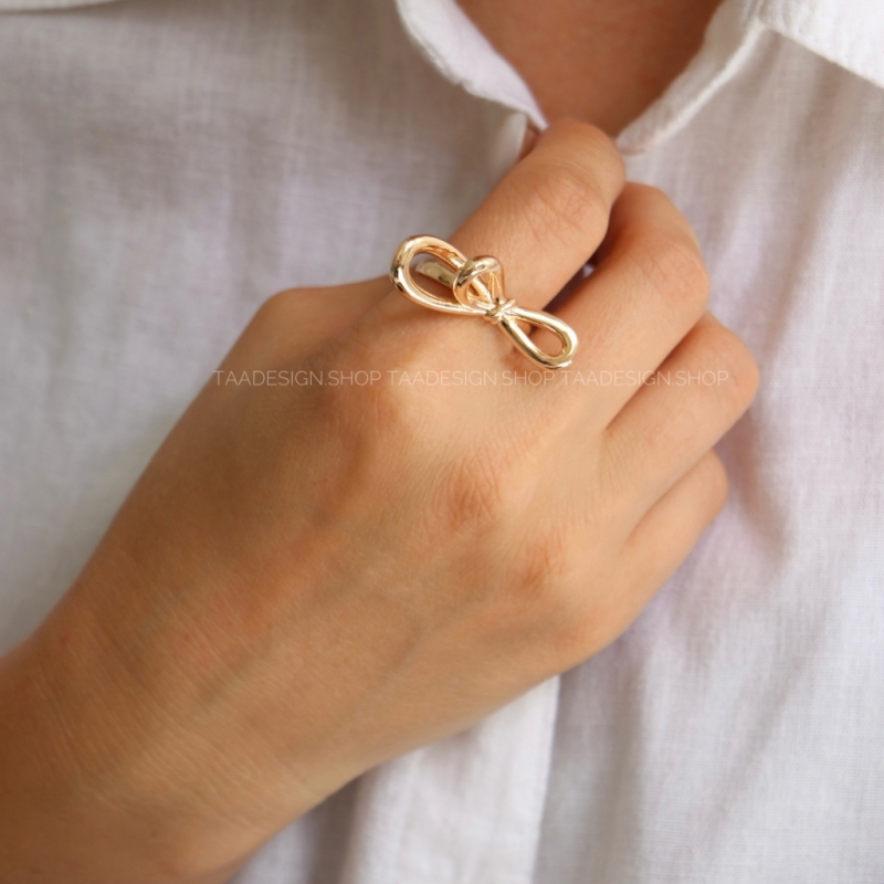 انگشتر زنانه پاپیونی مدلRi4020