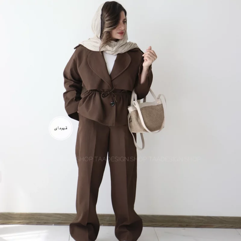 ست ترنچ کت و شلوار مدل رایا