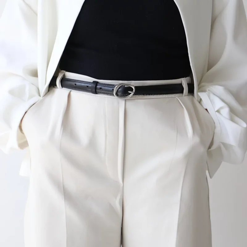 کمربند چرمی مات زنانه مدل be7032