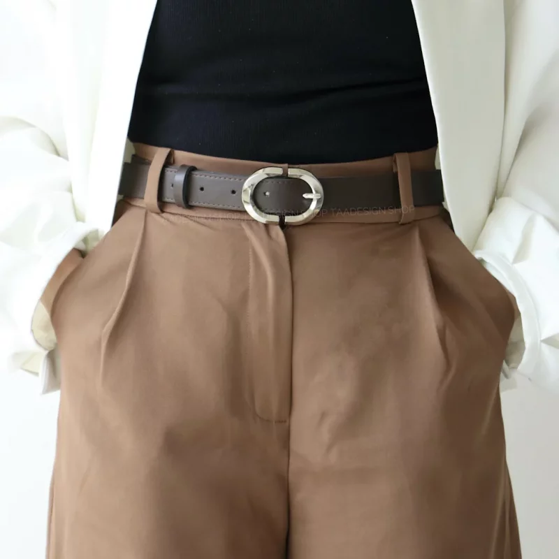 کمربند چرمی مات زنانه مدل be7034