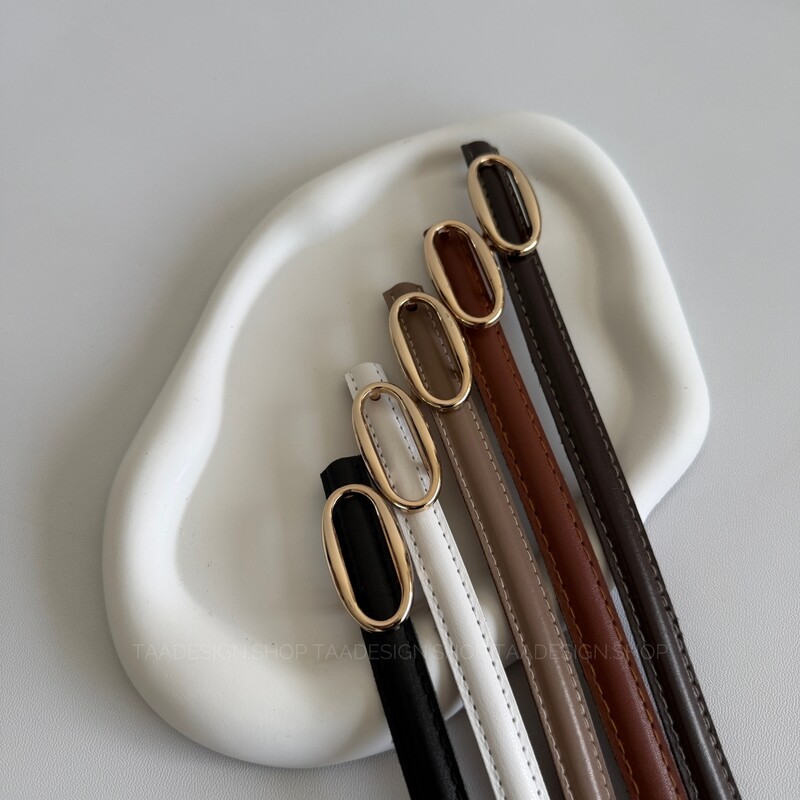 کمربند چرمی مات زنانه مدلbe7037