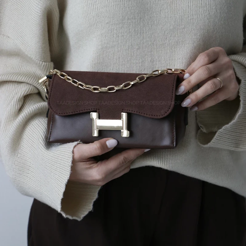 کیف زنانه مجلسی جیر  مدل لوین