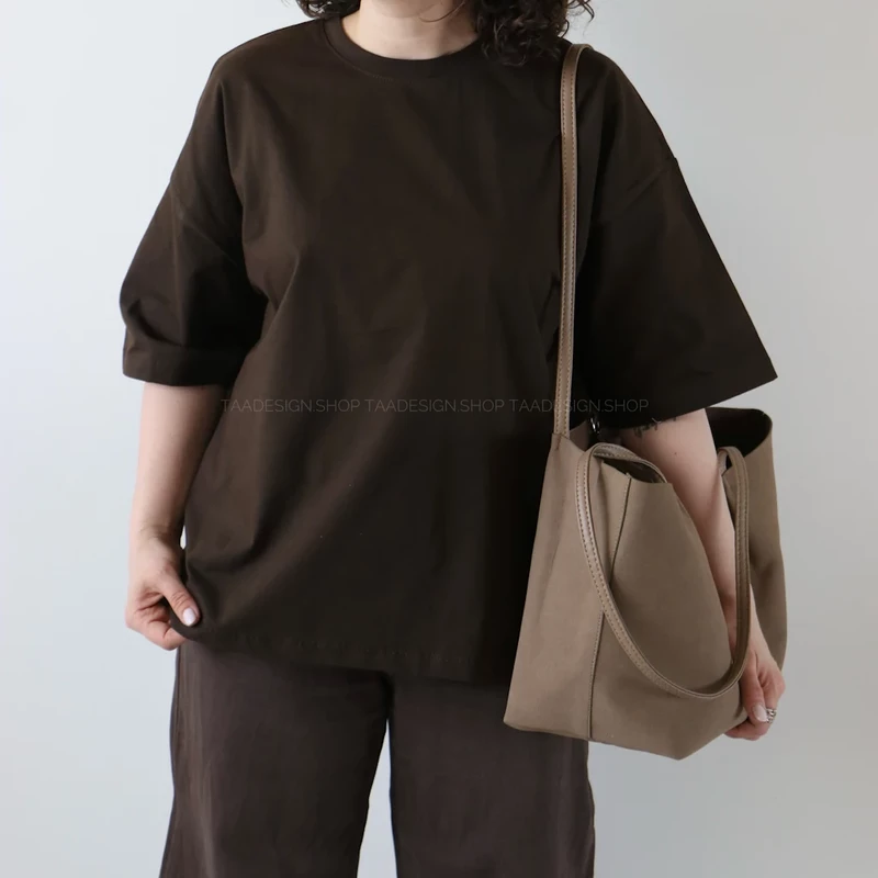 تیشرت بیسیک باکسی کد 6035