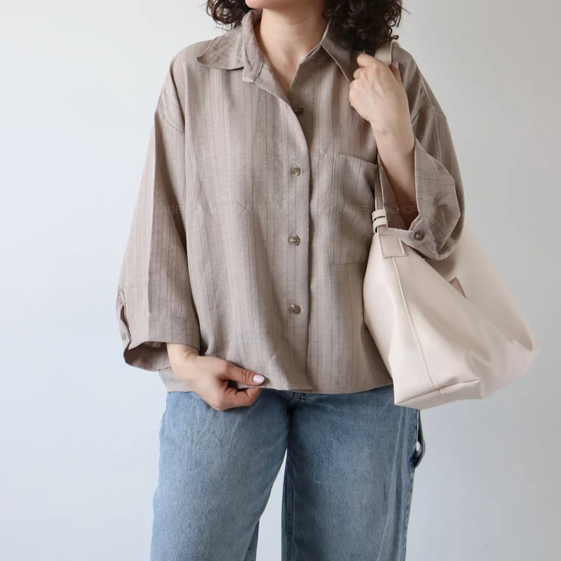 شومیز زنانه  نارنگی مدل 7215357