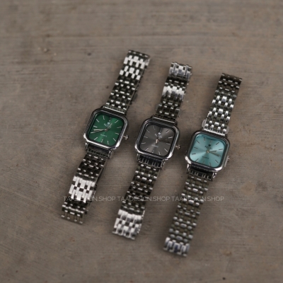 ساعت مچی بند استیل صفحه مربع  برند رویال کد wa2005