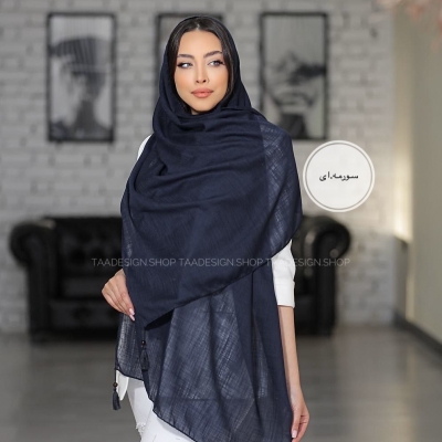 شال لینن  وارداتی مدل  بنفشه