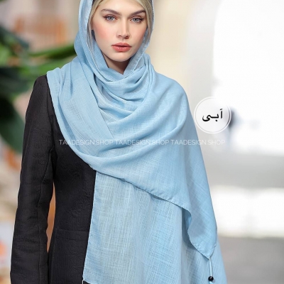 شال لینن وارداتی مدل  بنفشه
