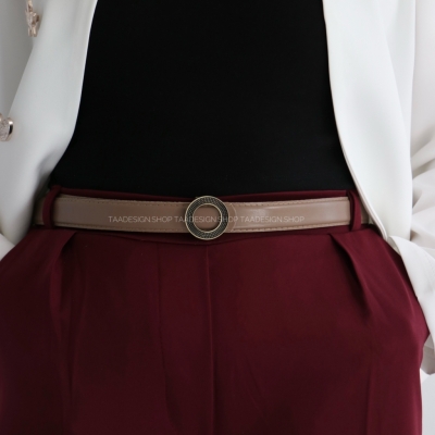 کمربند چرمی مات زنانه مدلbe7011