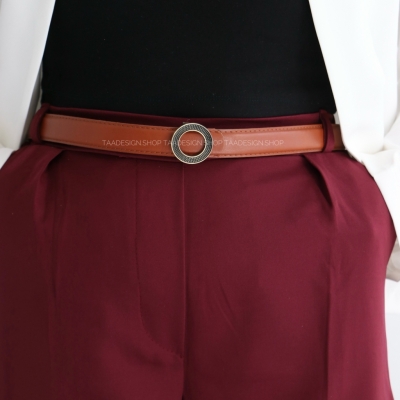 کمربند چرمی مات زنانه مدلbe7011