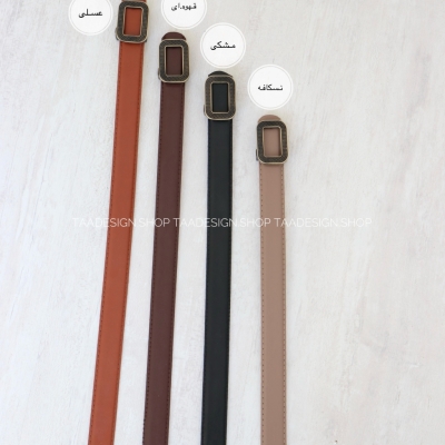 کمربند چرمی مات زنانه مدلbe7012