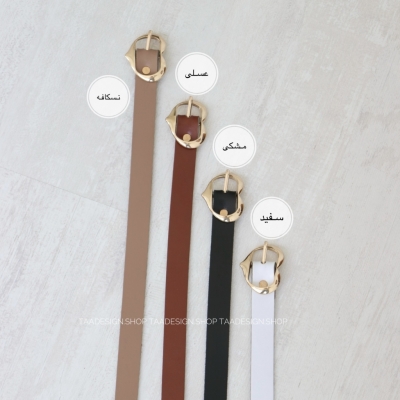 کمربند چرمی مات زنانه مدلbe7014