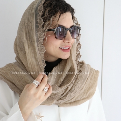 شال حریر وارداتی مدل گیپور