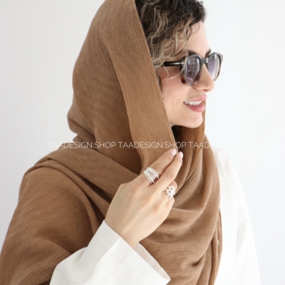 شال پلیسه لمه دوزی مدل شاینی