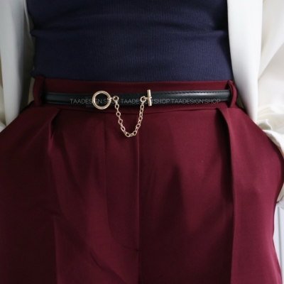 کمربند چرمی مات زنانه مدلbelt7021