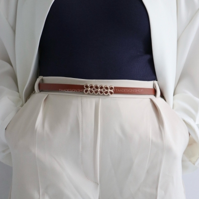 کمربند چرمی مات زنانه مدلbelt7022