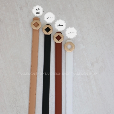 کمربند چرمی مات زنانه مدلbe7026