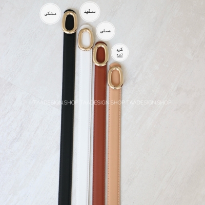 کمربند چرمی مات زنانه مدلbe7027