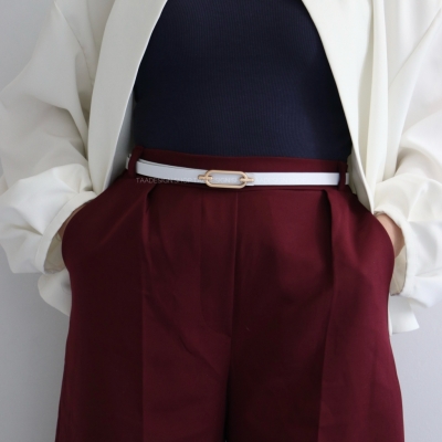 کمربند چرمی مات زنانه مدلbe7028