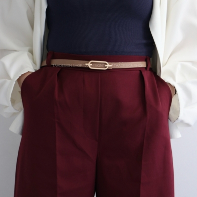 کمربند چرمی مات زنانه مدلbe7028