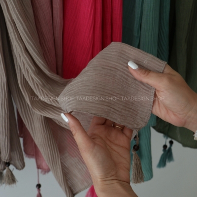 شال پلیسه مدل سنبل