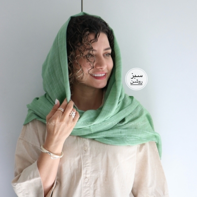 شال لینن مدل شبدر