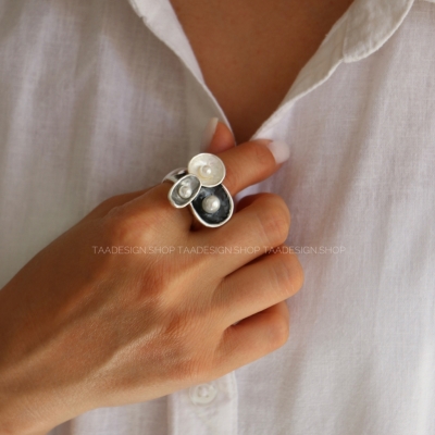 انگشتر زنانه میناکاری مدلRi4006