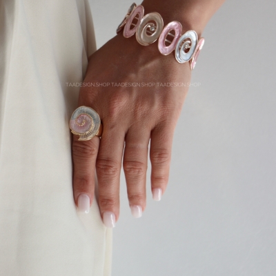 انگشتر زنانه میناکاری مدلRi4010