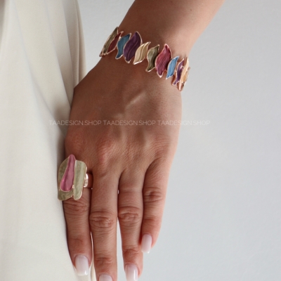 انگشتر زنانه میناکاری مدلRi4011