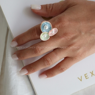 انگشتر زنانه میناکاری مدلRi4012