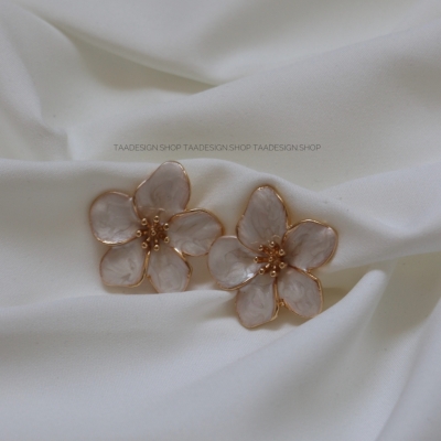 گوشواره طرح میناکاری گل مدل Ea9007